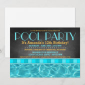 Pool Party-uitnodigingen Kaart (Voorkant / Achterkant)