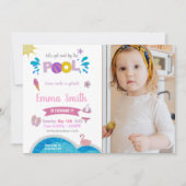  Pool Party Uitnodigingen voor kinderen (Voorkant)
