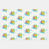 Pool Party Verjaardag Decor Supplies Inpakpapier Vel (Voorkant)