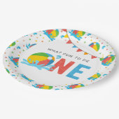 Pool Party Verjaardag Decor Supplies Papieren Bordje (Gekanteld)