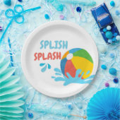 Pool Party Verjaardag Decor Supplies Papieren Bordje (Feest)