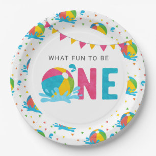 Pool Party Verjaardag Decor Supplies Papieren Bordje