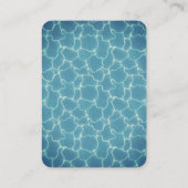 Pool Party Verjaardag Handout Tickets (Achterkant)