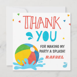 Pool Party Verjaardag Jongen Meisje Kaart