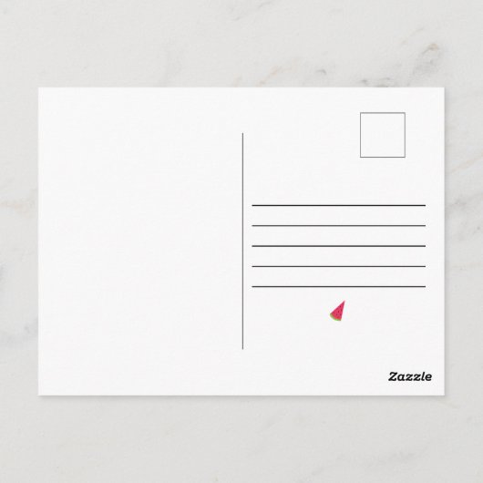 Pool Party Verjaardag Minimaal Eenvoudig Kleurrijk Briefkaart (Achterkant)