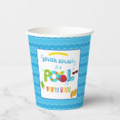Pool Party Verjaardag Party Paper Cup - Jongen Papieren Bekers (Voorkant)