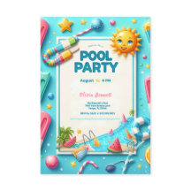 Pool Party Verjaardag Sweet Sixteen Summer Swim