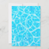 Pool Party Verjaardag Uitnodigen Kaart (Achterkant)