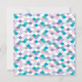 Pool Party Verjaardag Zeemeermin Uitnodiging Meisj (Achterkant)