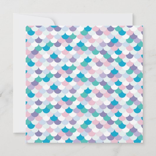 Pool Party Verjaardag Zeemeermin Uitnodiging Meisj (Achterkant)