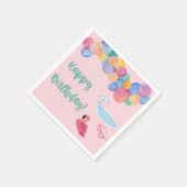 Pool party verjaardagsservetten servet (Hoek)