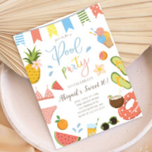 Pool Party voor Meisjes Sweet 16 Verjaardag