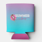 Pool Party Waterverf Ombre Unicorn Float 21st Blikjeskoeler (Achterkant)