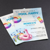 Pool Party Waterverf Party Uitnodiging