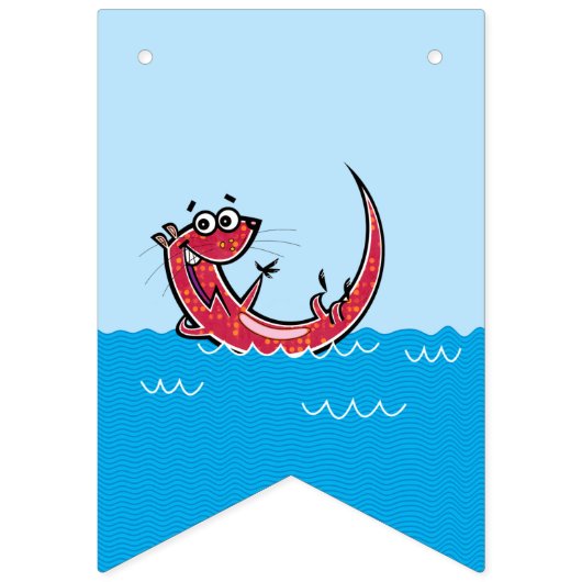 Pool Party Welcome, Polka dot Otters Vlaggetjes (Tweede vlag)