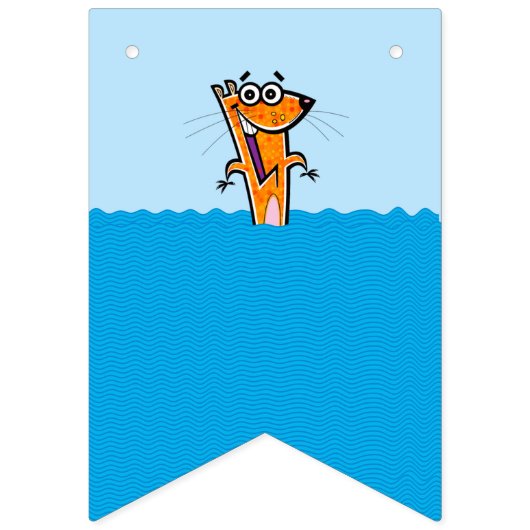 Pool Party Welcome, Polka dot Otters Vlaggetjes (Derde vlag)