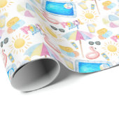 pool party wrapping paper cadeaupapier (Rol Hoek)