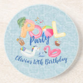 Pool Party Zandsteen Onderzetter (Voorkant)