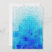 Pool Party, zomer, Glitter bij het koele zwembad Kaart (Achterkant)