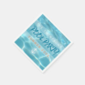 Pool Party Zomer Nautische Custom Servetten (Hoek)