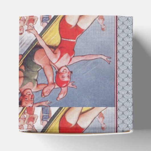 Pool Party  zwemmen Bedankdoosjes (Bovenkant)