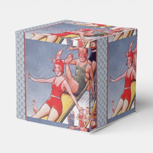 Pool Party  zwemmen Bedankdoosjes (Achterkant)