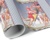 Pool Party  zwemmen Cadeaupapier (Rol Hoek)