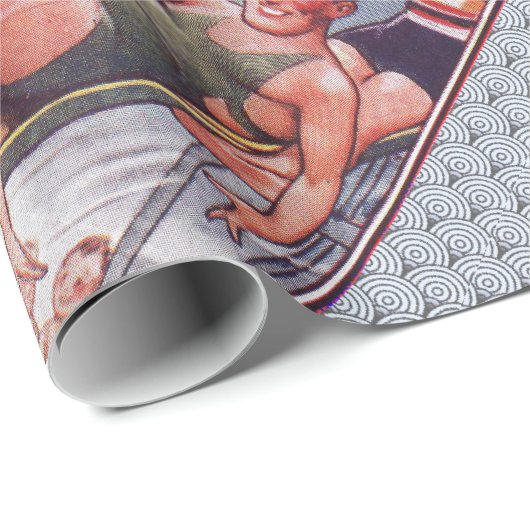 Pool Party  zwemmen Cadeaupapier (Rol Hoek)