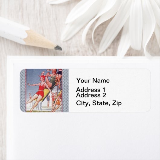 Pool Party  zwemmen Etiket (Insitu)