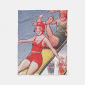 Pool Party  zwemmen Fleece Deken (Voorkant)