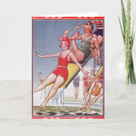 Pool Party  zwemmen Kaart (Voorkant)