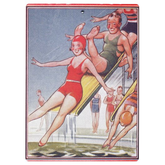 Pool Party  zwemmen Klembord (Achterkant)