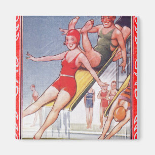 Pool Party  zwemmen Magneet