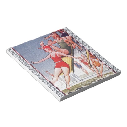 Pool Party  zwemmen Notitieblok (Schuin)