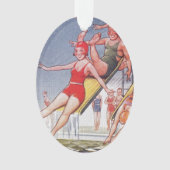 Pool Party  zwemmen Ornament (voorkant)