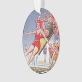Pool Party  zwemmen Ornament (voorkant)
