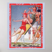 Pool Party  zwemmen Poster (Voorkant)