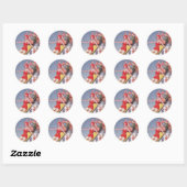 Pool Party  zwemmen Ronde Sticker (Vel)