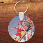 Pool Party  zwemmen Sleutelhanger (Voorkant)