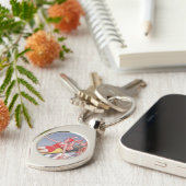 Pool Party  zwemmen Sleutelhanger (Zijkant)