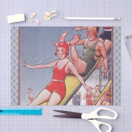 Pool Party  zwemmen Tissuepapier (Craft)