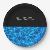 Pool Party-zwempoolontwerp Papieren Bordje (Voorkant)