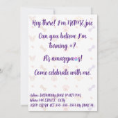 Pool Pawty Birthday Invitation Kaart (Achterkant)