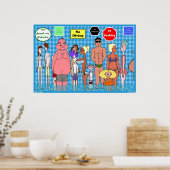 Pool People Poster (Keuken)