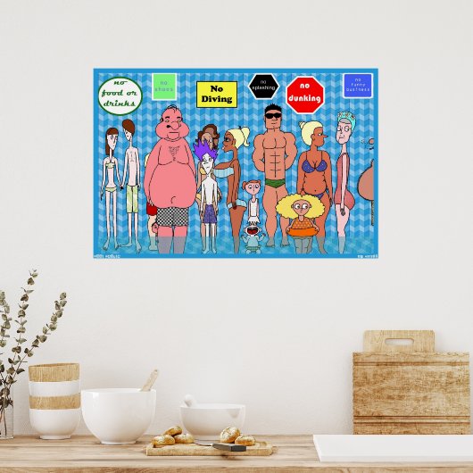 Pool People Poster (Keuken)
