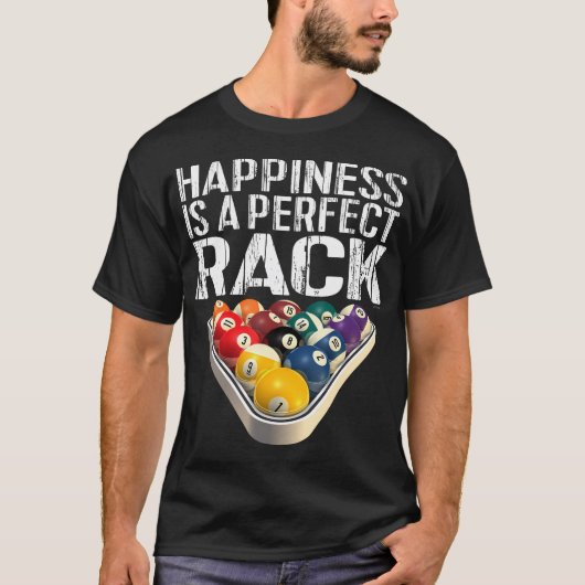 Pool Perfect Rack Billiards T-shirt (Voorkant)