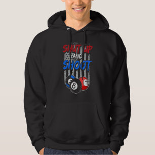 Pool Player 8 Ball Cue Table Billiard Hoodie
