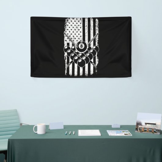 Pool Player American USA Flag Billard Spandoek (Beurs)