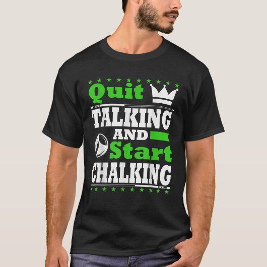 Pool Player Biljart Grappige Gag Gift Vaders Dag P T-shirt (Voorkant)