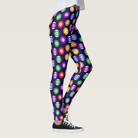 Pool Player biljartballen patroon Leggings (Rechts)
